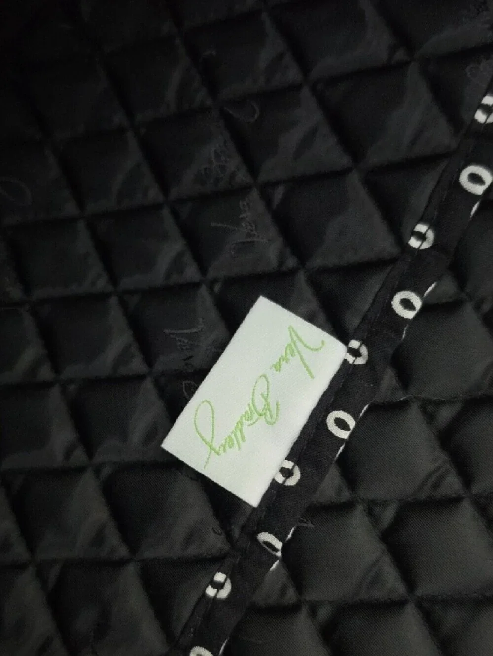 Large Black Quilted Vera Bradley Tote Bag
